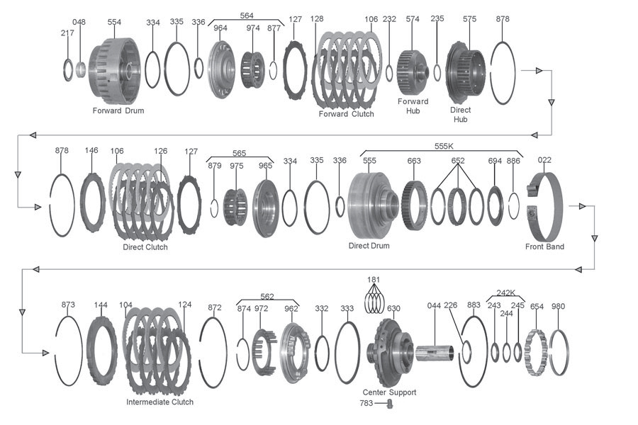 33 4l80e Transmission Parts Diagram