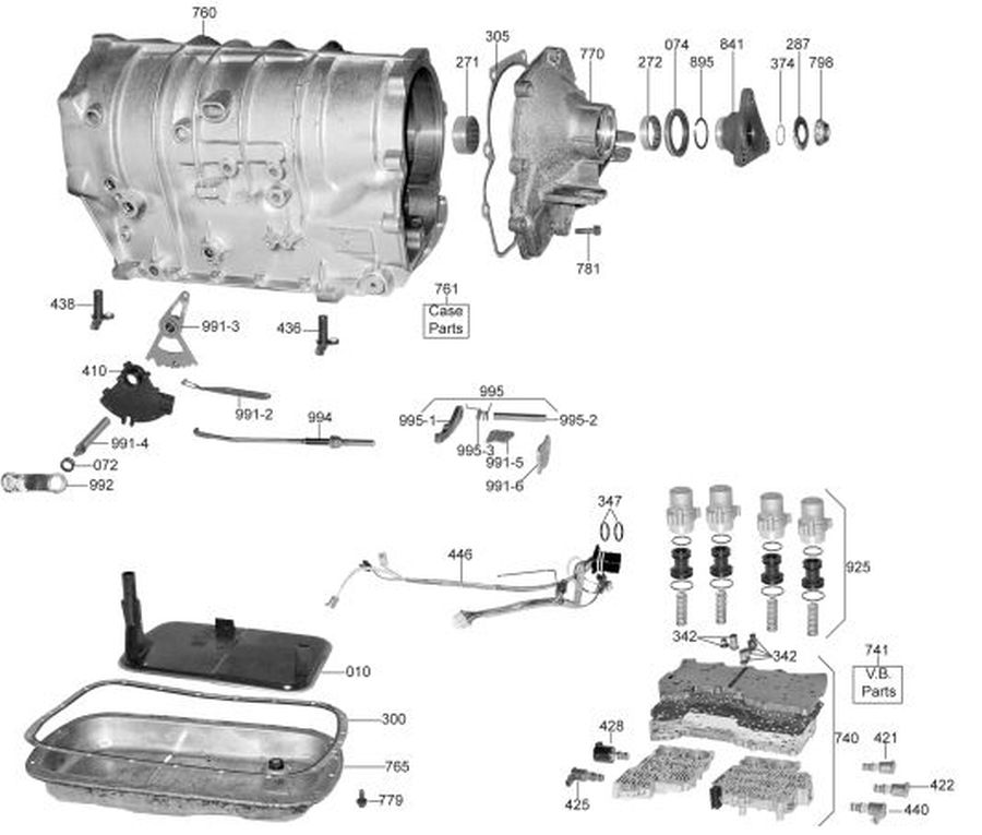 5l40e схема акпп