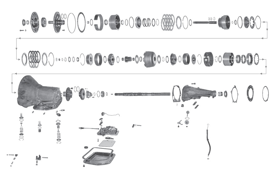 What are the uses of a transmission parts diagram?